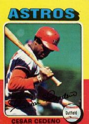1975 Topps Baseball Cards      590     Cesar Cedeno